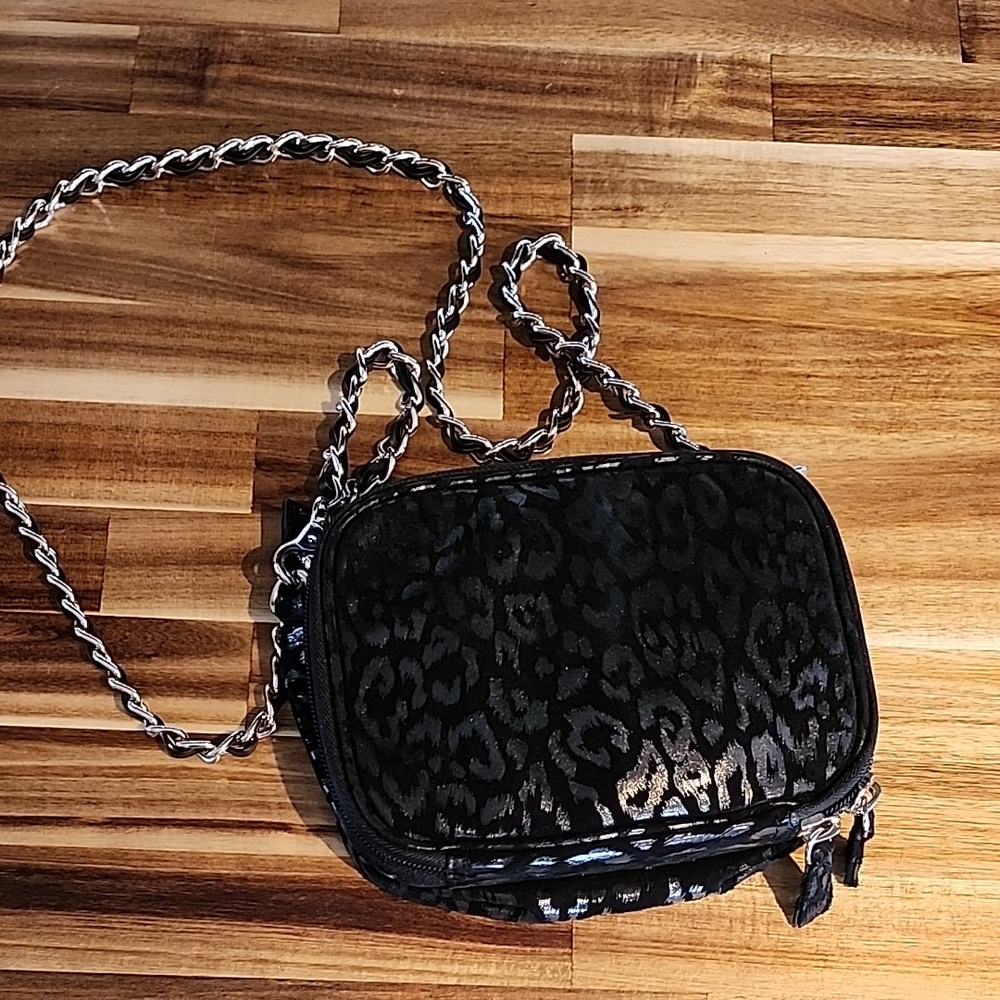 Stylish Black Leopard Print Women's conceal Bag